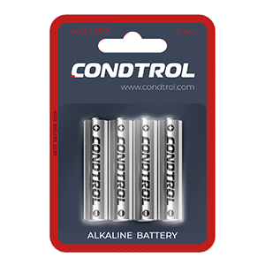 Щелочная батарея Condtrol AAA LR03 4шт
